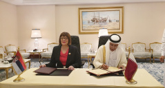 9. decembar 2019. Predsednica Narodne skupštine i predsednik Savetodavnog veća Države Katar potpisali Memorandum o razumevanju